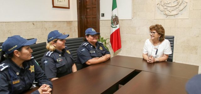 Reconocen el profesionalismo de las mujeres policías de Mérida