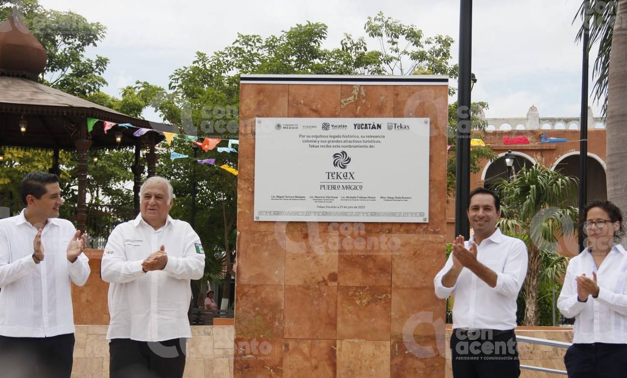 Tekax devela placa oficial de Pueblo Mágico Con Acento