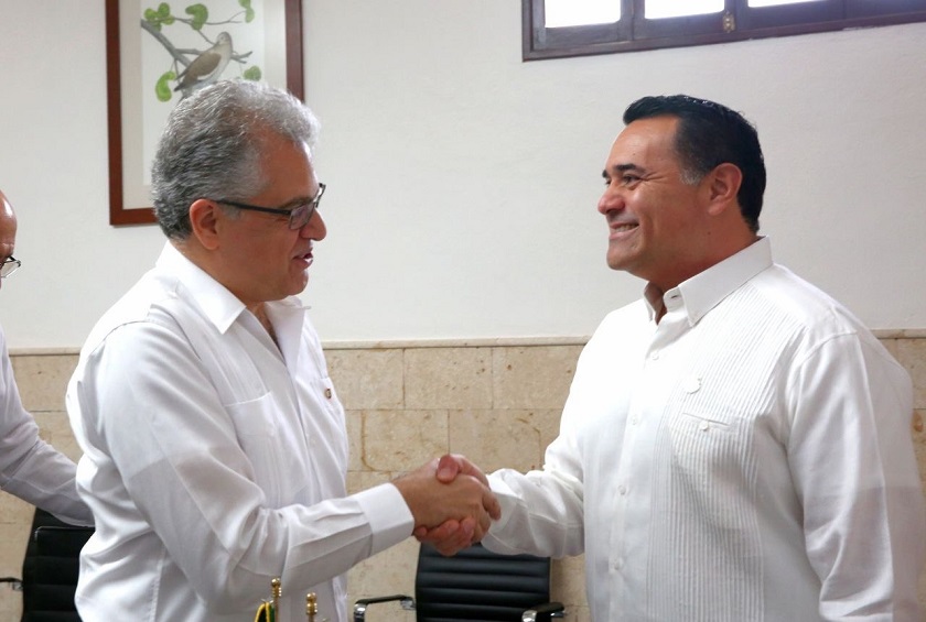 Photo of Renán Barrera recibe la visita del embajador de Líbano en México