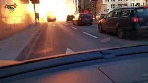 Photo of Captan  impresionante explosión de una autobús en Suecia