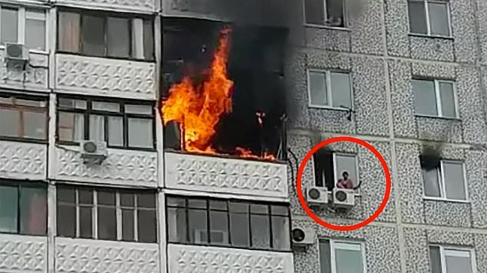 Photo of Niño queda atrapado durante incendio en edificio