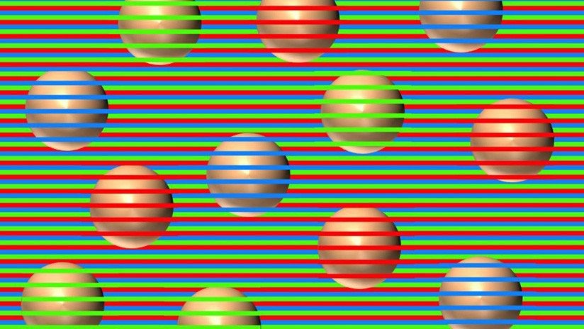Photo of ¿De qué color son las esferas? Ilusión óptica que obliga al cerebro a ‘inventar’ colores se vuelve viral