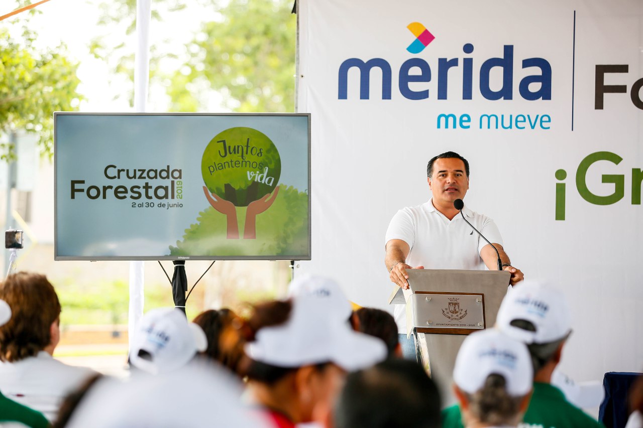 Photo of El alcalde Renán Barrera informa que plantaron 10,418 árboles en la Cruzada Forestal, la meta era de 10,000