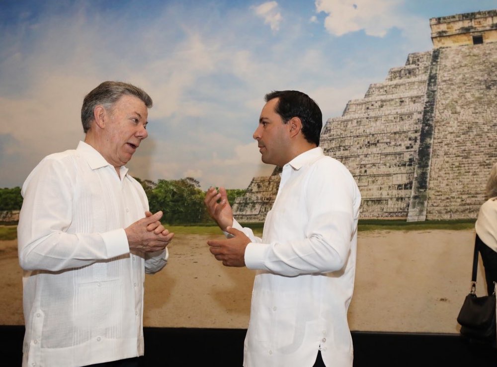 Photo of Expresidente de Colombia Juan Manuel Santos destaca hospitalidad del Gobierno del Estado y los yucatecos