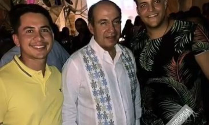 Photo of Calderón aparece en un bar de Campeche previo a festejo de padres de Mouriño