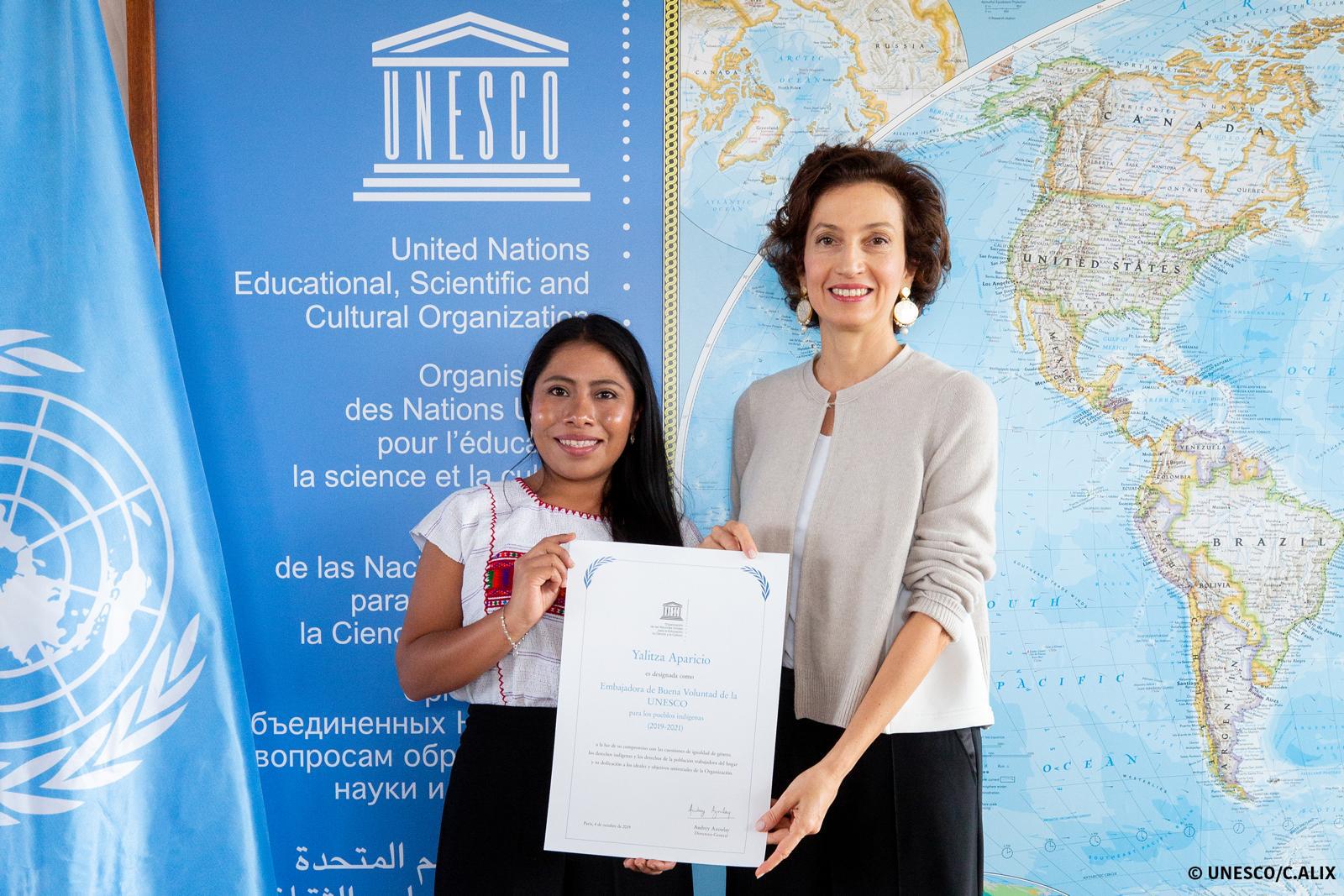 Photo of Nombran embajadora de buena voluntad de la Unesco a Yalitza Aparicio