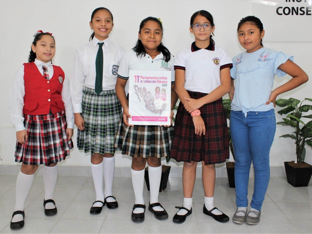 Photo of Cinco niñas representarán a Yucatán durante el 11 parlamento infantil