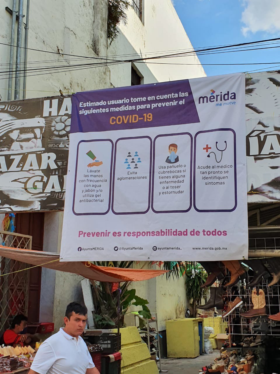 Photo of Mercados de Merida se suman a la campaña de prevención por Covid-19