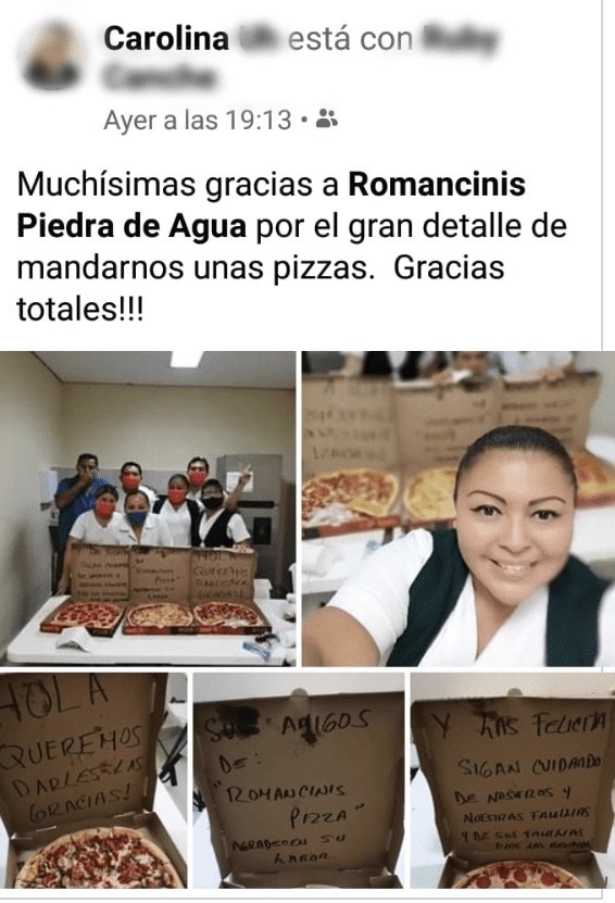 Photo of Recompensa pizzería de Umán a enfermeras del IMSS de Mérida