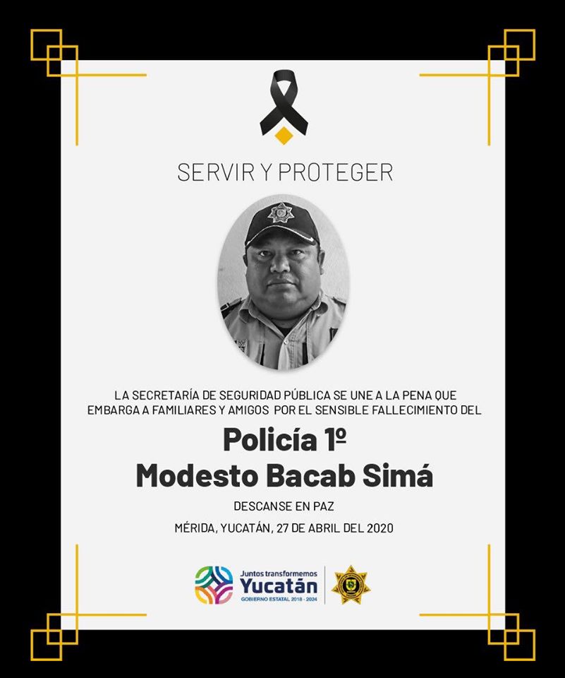 Photo of Muere policía de la SSP Yucatán por Coronavirus Covid-19