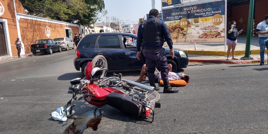 Photo of Se registra accidente en calles del Centro de Mérida, hubo un lesionado
