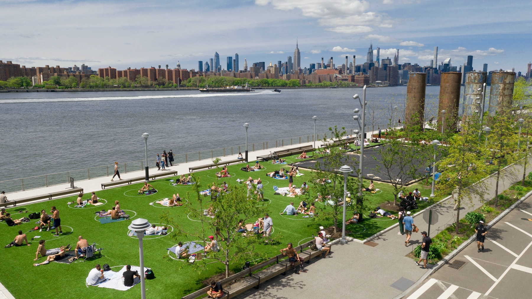 Photo of Geometría y distanciamiento social: la nueva iniciativa en parque en Nueva York