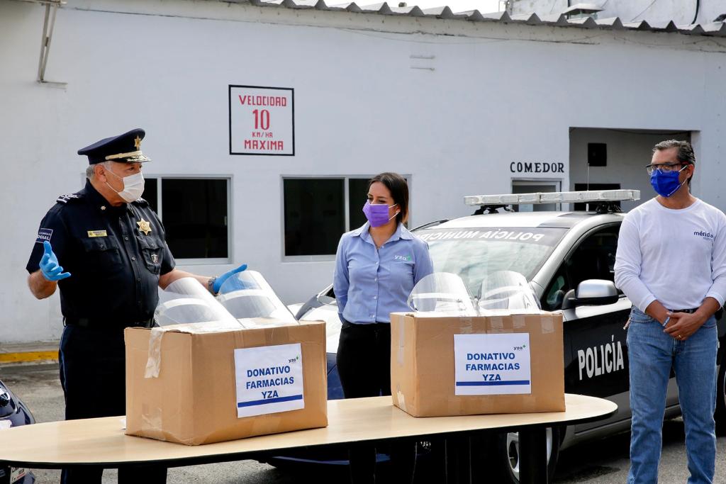 Photo of Protegen a los policías municipales de Mérida, Farmacias YZA les dona 400 caretas