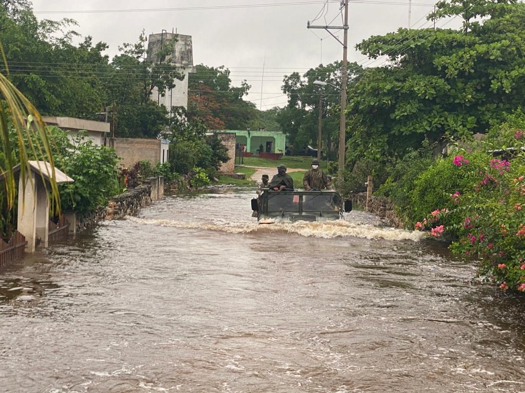 Photo of Graves inundaciones ha dejado a su paso por Yucatán la Depresión Tropical 3