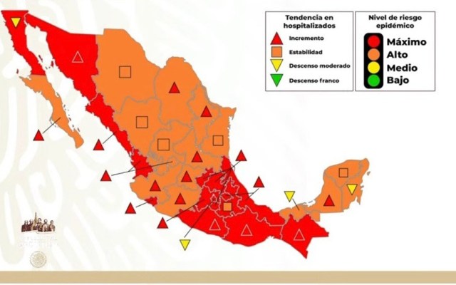 Photo of La mitad del país cambió a color naranja en el semáforo de riesgo epidémico por COVID-19