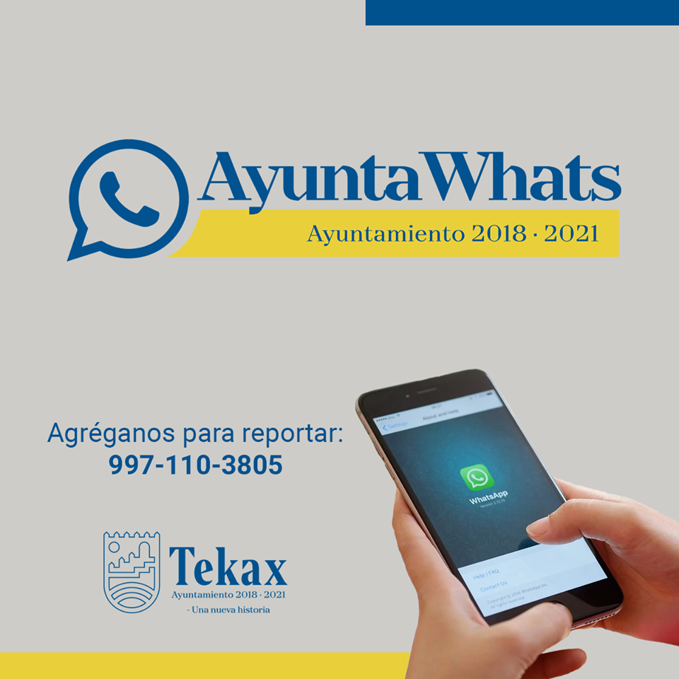 Photo of Tekax lanza «AyuntaWhat’s», para reportar fallas en los servicios púbicos municipales
