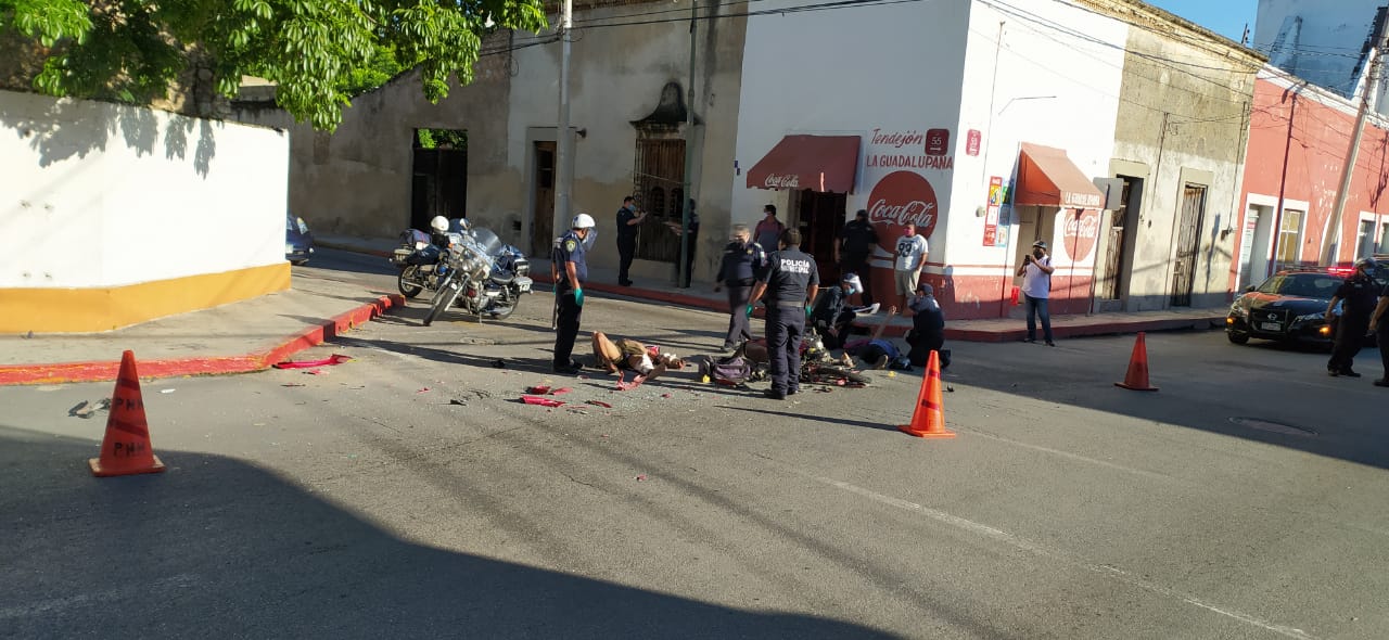 Photo of Dos lesionados en accidente de tránsito en el Centro de Mérida