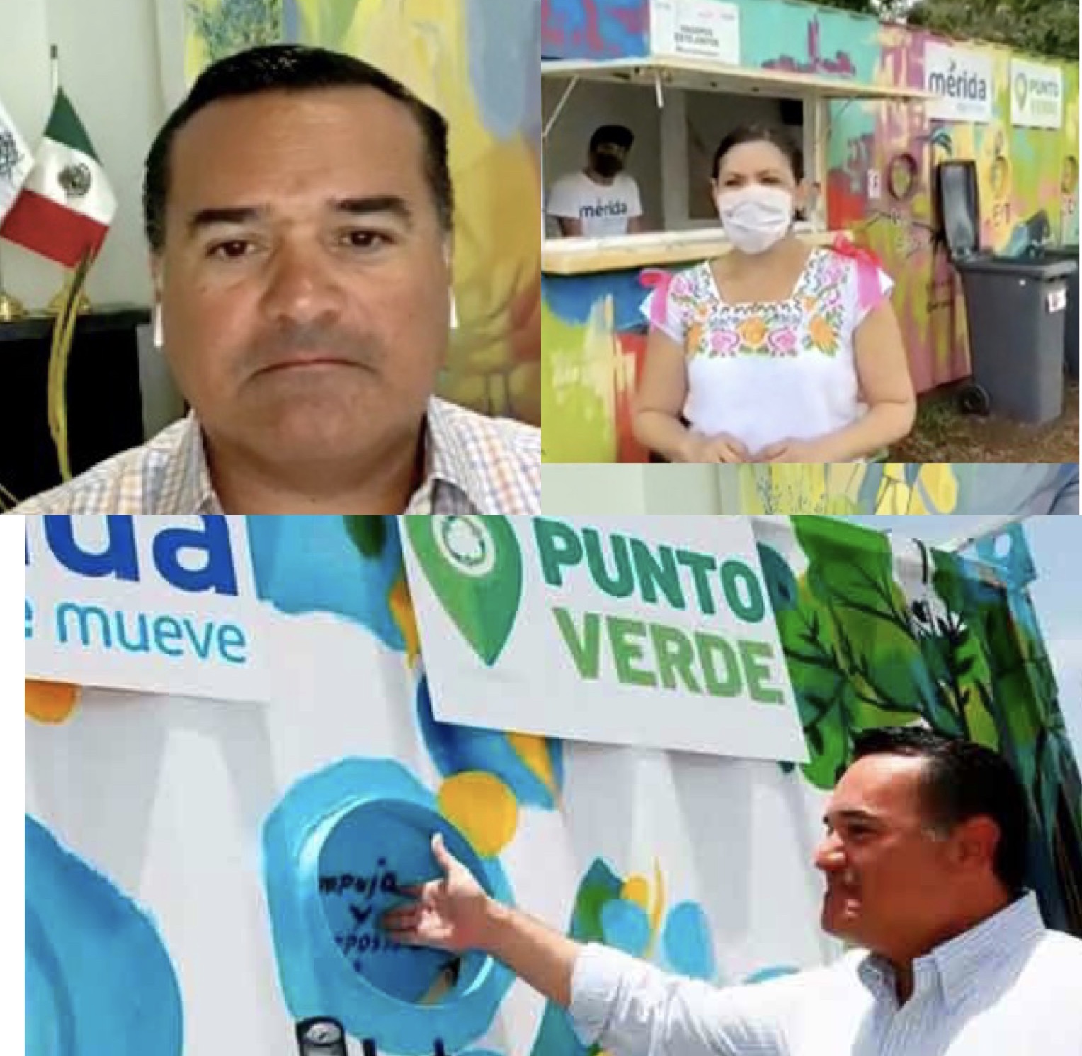 Photo of En enlace virtual el alcalde Renán Barrera supervisa labores en el Mega Punto Verde