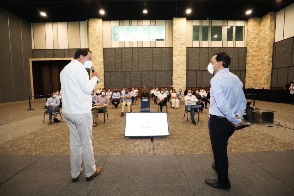 Photo of Mauricio Vila presenta ante empresarios el panorama del Coronavirus en Yucatán y escucha sus propuestas