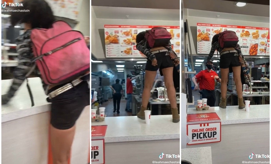 Photo of Por no usar cubrebocas, mujer arma berrinche tras negarle atención en KFC