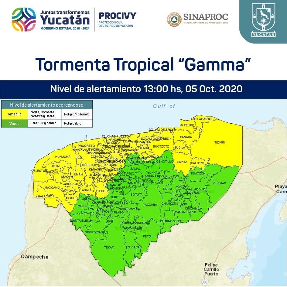 Photo of Gamma se degrada a depresión tropical, entraría a Yucatán por Chabihua y Telchac Puerto