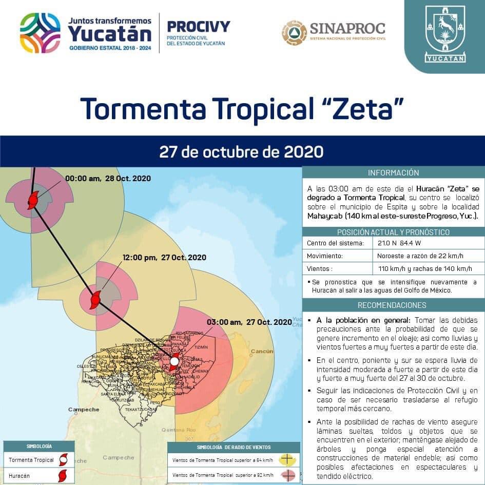 Photo of En Yucatán, ​el huracán Zeta se debilitó a Tormenta Tropical