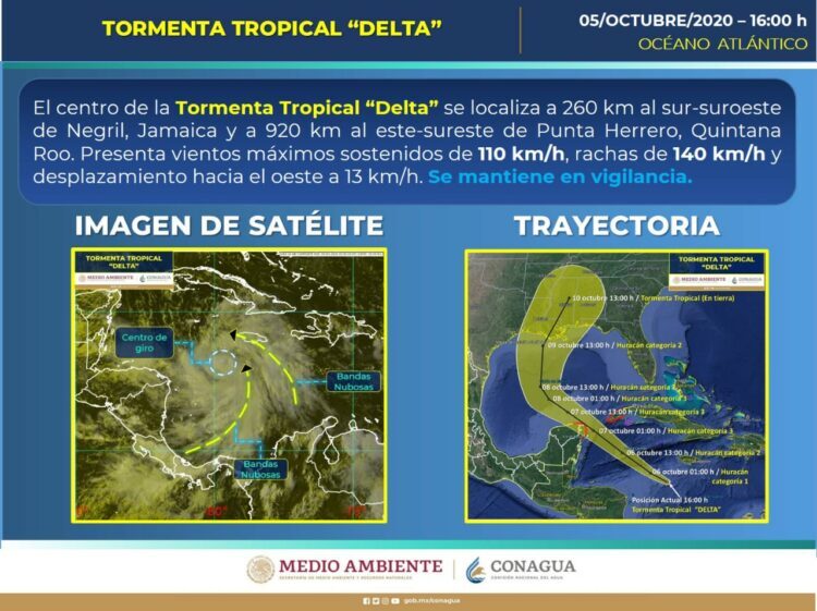 Photo of Tormenta Tropical «Delta», nueva amenaza para la Península de Yucatán