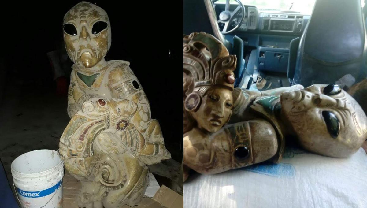 Photo of ¿Es verdad que descubrieron figuras de alien en construcción de Tren Maya?