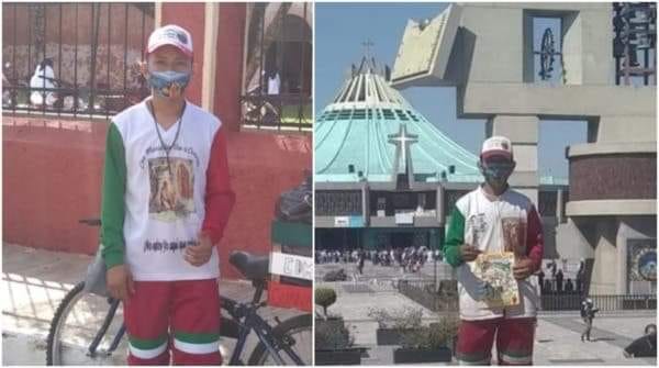 Photo of Tras 21 días de viaje, joven yucateco llega a la Basílica de Guadalupe