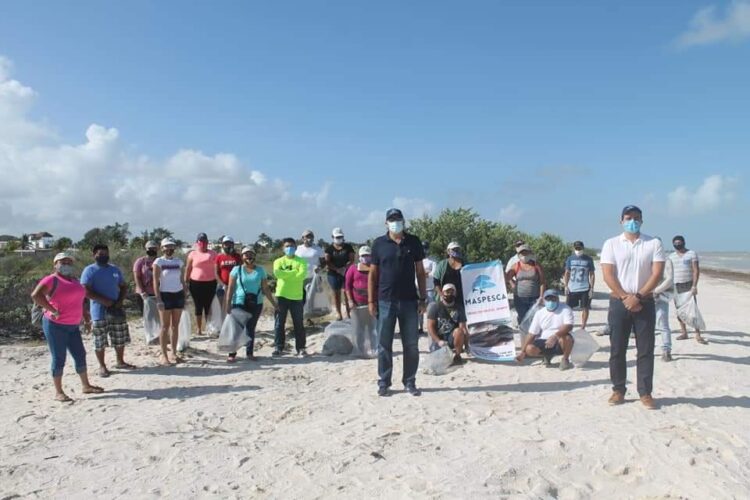 Photo of Empresarios del sector pesquero limpian playas en Progreso