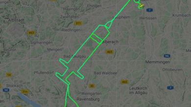 Photo of Un piloto alemán recuerda el inicio de la vacunación contra el COVID-19 dibujando una jeringa en el cielo
