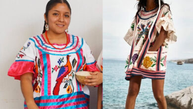 Photo of Indigna plagio de huipil mazateco de Oaxaca por marca extranjera