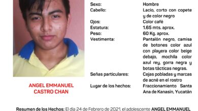 Photo of Emiten Alerta Amber para la búsqueda y localización de jovencito de Kanasín
