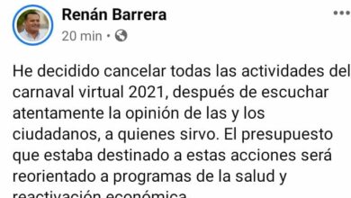 Photo of Renán Barrera cancela el Carnaval Virtual de Mérida 2021