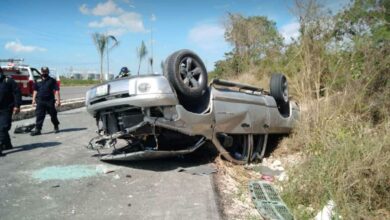 Photo of Aparatoso accidente en la Mérida-Progreso