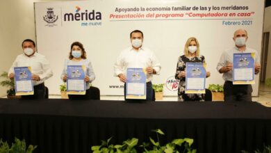 Photo of Renán Barrera presenta la convocatoria de “Computadora en Casa”