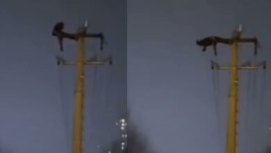 Photo of Provoca apagón tras subirse a ejercitarse a un poste eléctrico 