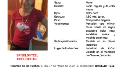Photo of Emiten Alerta Amber por adolescente desaparecida en Xcan