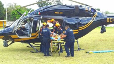 Photo of Trasladan a paciente de Tekax a Mérida en helicóptero de la SSP