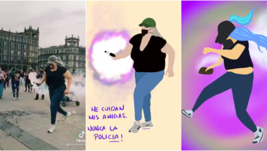 Photo of “La Reinota”, mujer que regresó bomba de humo el 8M y se volvió viral