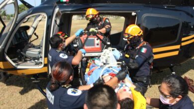 Photo of Desde Oxkutzcab, SSP Yucatán traslada en helicóptero a lesionado de gravedad a Mérida