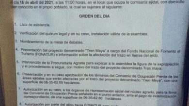 Photo of Denuncian expropiación de tierras para tren maya en Kimbilá