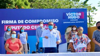Photo of Víctor Hugo firma carta compromiso para volver al IV distrito