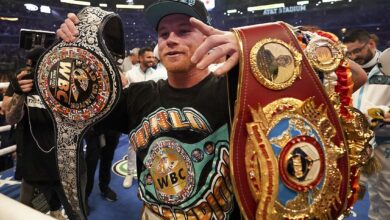 Photo of ‘Canelo’ Álvarez venció por nocaut técnico a Billy Joe Saunders; es campeón de la OMB