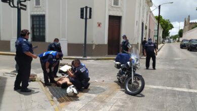 Photo of Motociclista se estampa contra camioneta en calles de Mérida