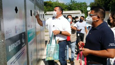 Photo of Renán Barrera inaugura el Punto Verde Tetra Pak en la comisaría de Dzununcán
