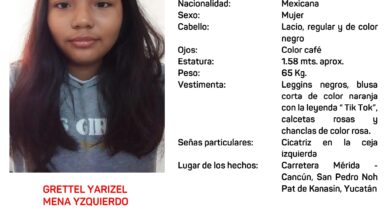 Photo of Yucatán activa la Alerta Amber para búsqueda de Grettel Mena, desapareció desde mayo