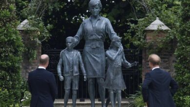 Photo of William y Harry se reúnen en la inauguración de la estatua de Diana