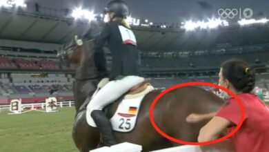 Photo of Descalifican a entrenadora alemana por golpear al caballo ‘Saint Boy’ en la Final Femenil de Pentatlón Moderno
