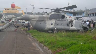Photo of Helicóptero de la Marina se desploma en Veracruz, llevaba víveres a damnificados de Grace
